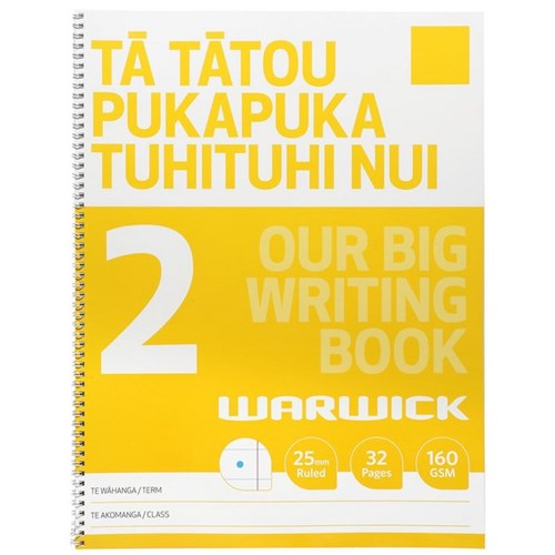 Warwick Our Big Writing Modelling Book 2 Ta Tatou Pukapuka Tuhituhi Nui 25mm Ruled 32 Pages