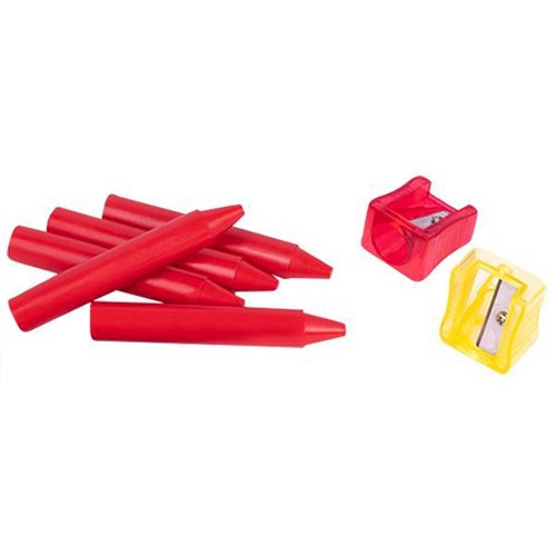 Jovi Wax Crayons 12 Assorted Colours, Tub of 60