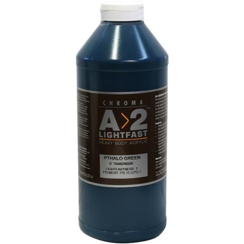 A2 Art Student Acrylic Paint 1L Pthalo Green