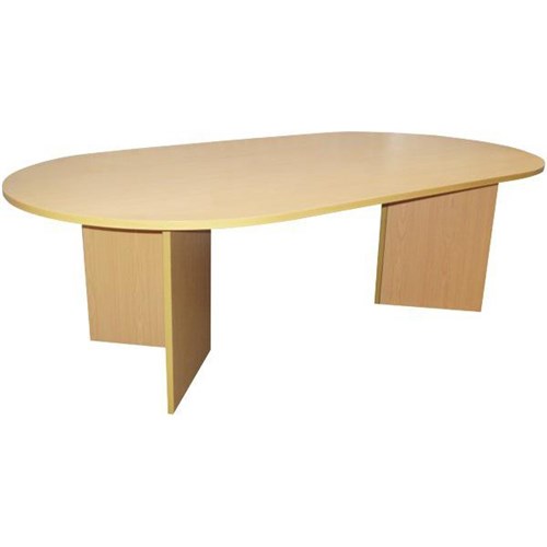 Accord Boardroom Table D End Shape 2400mm Tawa