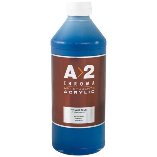 A2 Art Student Acrylic Paint 1L Pthalo Blue