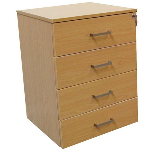 Accord Mobile 4 Drawer Locking Tawa