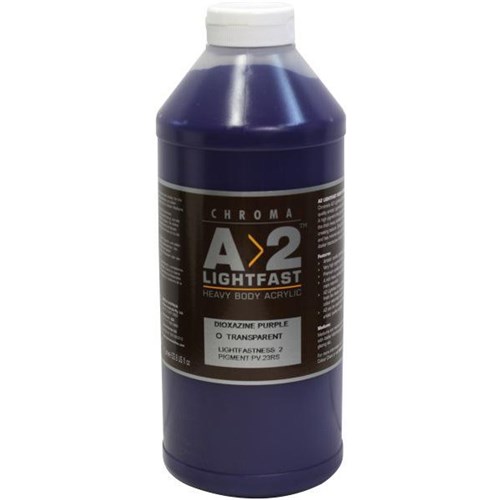 A2 Art Student Acrylic Paint 1L Dioxazine Purple