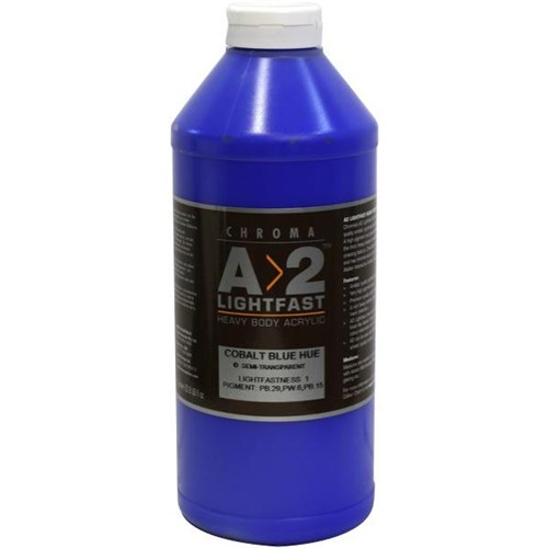 A2 Art Student Acrylic Paint 1L Cobalt Blue