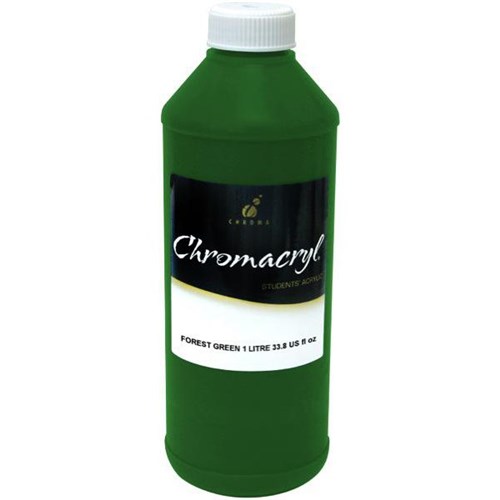 Chromacryl Student Acrylic Paint 1L Forest Green