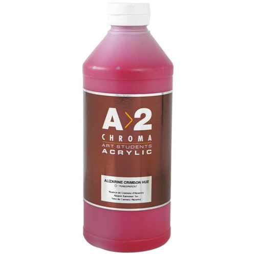 A2 Art Student Acrylic Paint 1L Alizarine Crimson