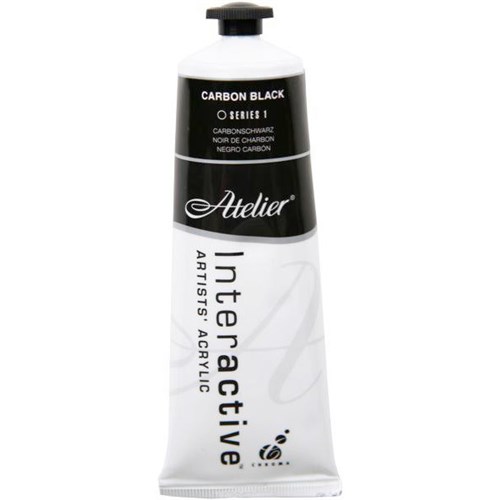 Atelier Interactive Acrylic Paint S1 80ml Carbon Black