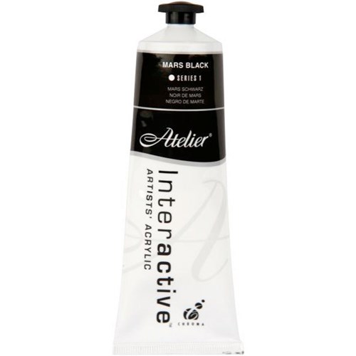 Atelier Interactive Acrylic Paint S1 80ml Mars Black