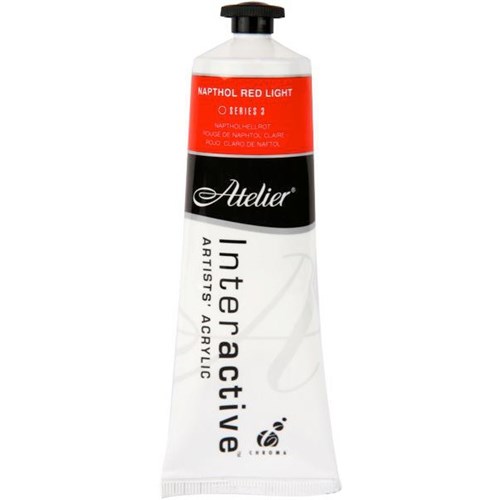 Atelier Interactive Acrylic Paint S3 80ml Napthol Red Light