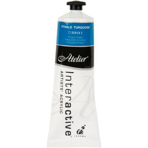 Atelier Interactive Acrylic Paint S2 80ml Pthalo Turquoise