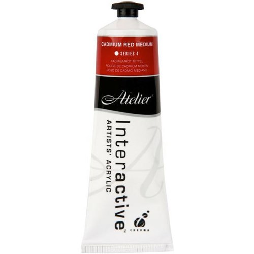 Atelier Interactive Acrylic Paint S4 80ml Cadmium Red Medium