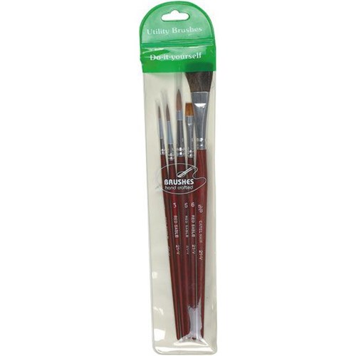 21V Paint Brush Set, Set of 5