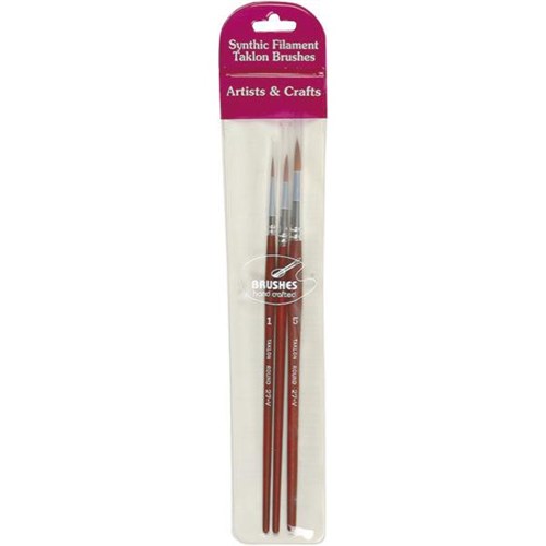 27V Paint Brush Set, Set of 3