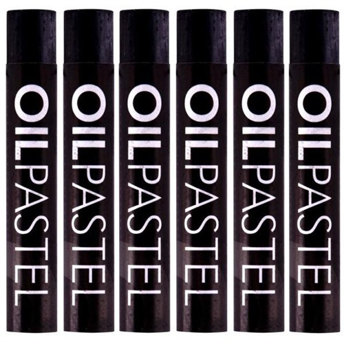 Mungyo Oil Pastels Black, Pack of 6