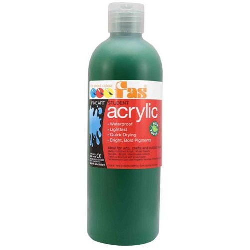 Fas Student Acrylic Paint 500ml Dark Green