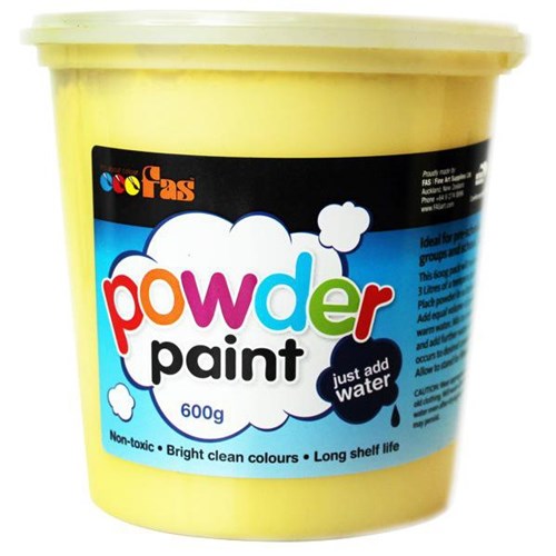 Fas Tempera Powder Paint 600g Yellow