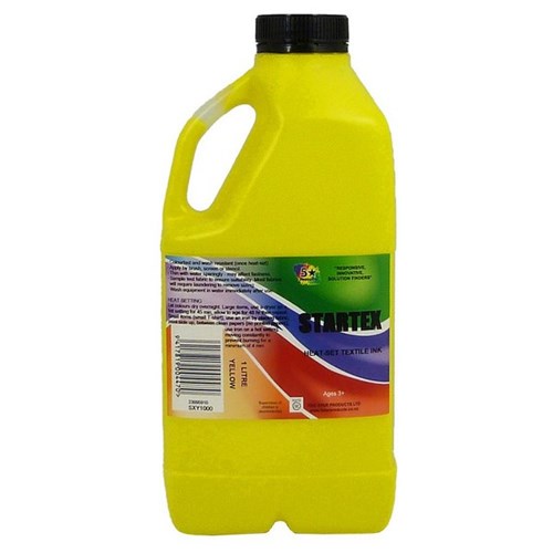 Five Star Startex Textile Ink 1L Yellow