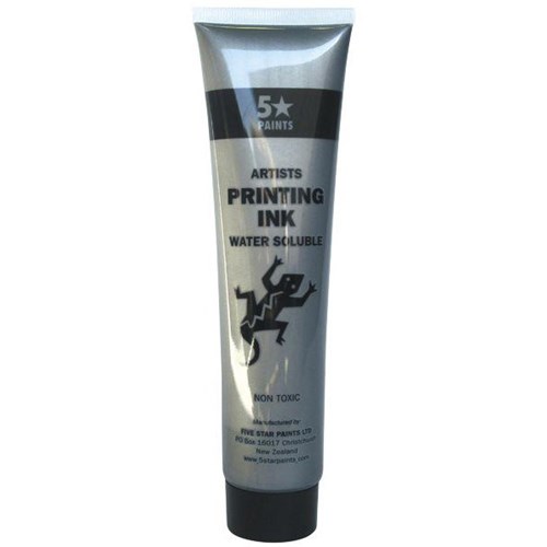 Five Star Water Based Printing Ink 115ml Silver