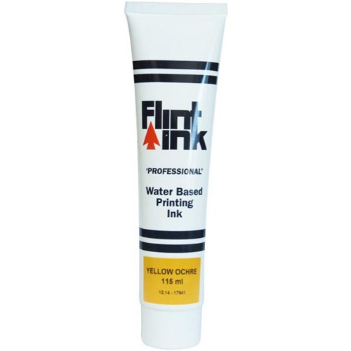 Five Star Flint Ink Water-Based Printing Ink 115ml Yellow Ochre