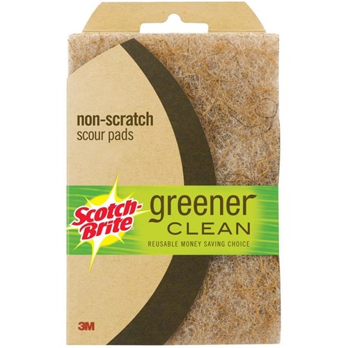 Scotch-Brite™ Greener Clean Non-Scratch Scouring Pads, Pack of 3