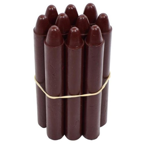 Retsol Hard Wax Crayons Brown, Set of 10