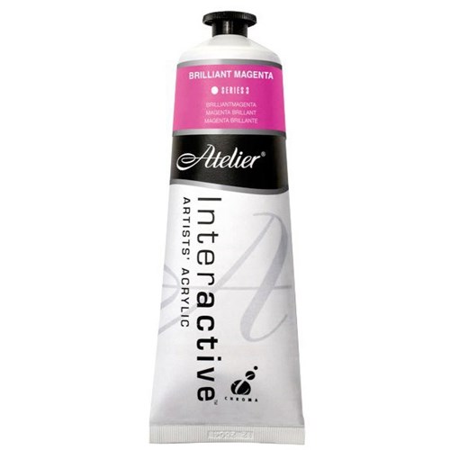 Atelier Interactive Acrylic Paint S3 80ml Brilliant Magenta