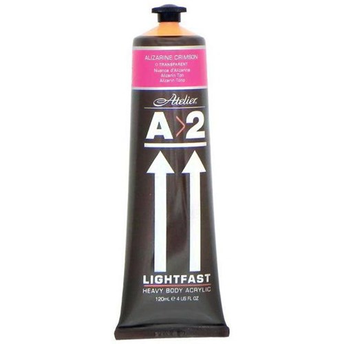 A2 Art Student Acrylic Paint 120ml Alizarine Crimson