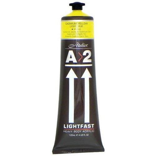 A2 Art Student Acrylic Paint 120ml Cadmium Light Yellow