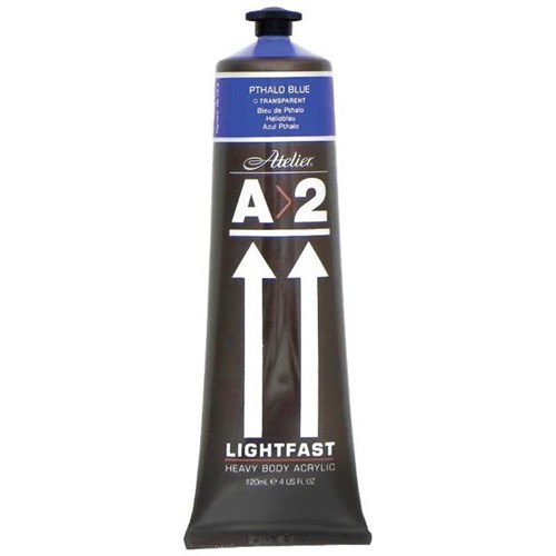 A2 Art Student Acrylic Paint 120ml Pthalo Blue