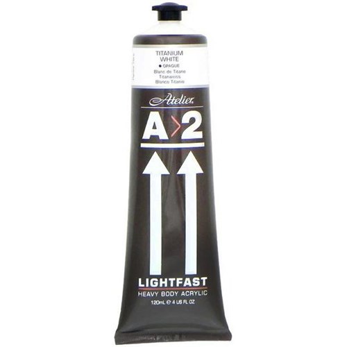 A2 Art Student Acrylic Paint 120ml Titanium White