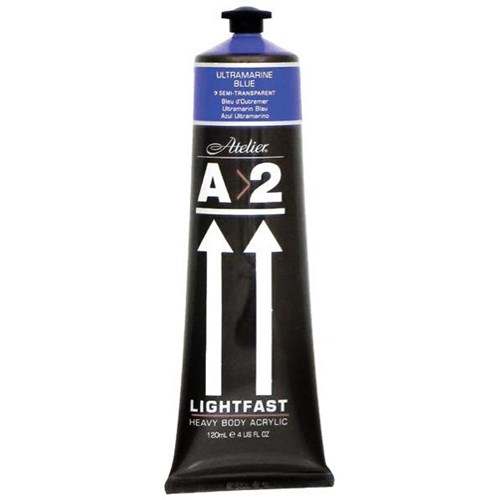 A2 Art Student Acrylic Paint 120ml Ultramarine Blue