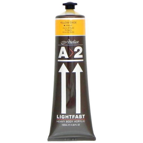 A2 Art Student Acrylic Paint 120ml Yellow Oxide