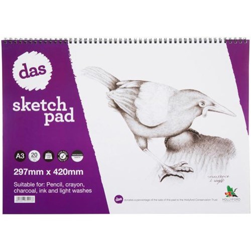 Das Sketch Pad Perforated Saddleback A3 110gsm 20 Leaves