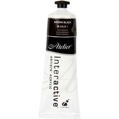 Atelier Interactive Acrylic Paint S1 80ml Brown Black