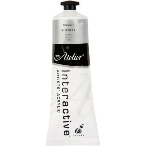 Atelier Interactive Acrylic Paint S4 80ml Silver