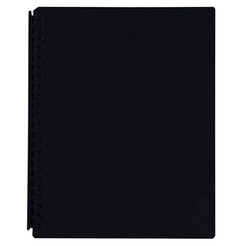 FM A4 Refillable Display Book 20 Pocket Black