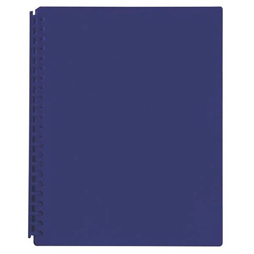 FM A4 Refillable Display Book 20 Pocket Blue