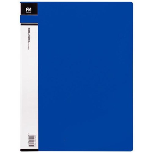 FM A4 Display Book 40 Pocket Blue