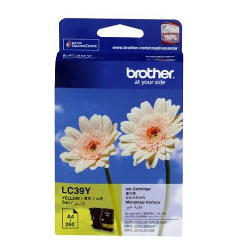 Brother LC39Y Yellow Ink Cartridge