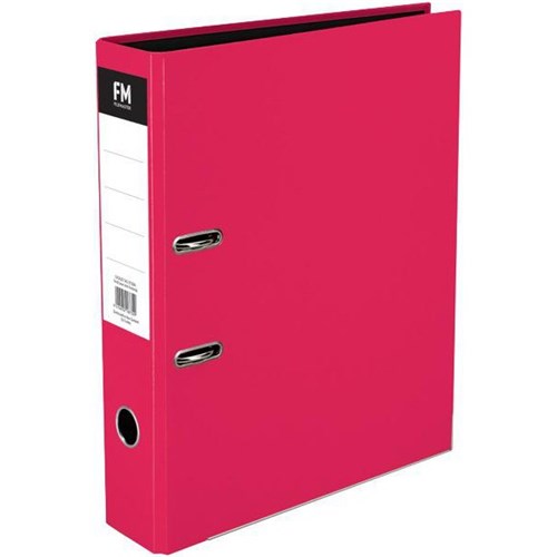 FM Vivid Lever Arch File Foolscap Shocking Pink