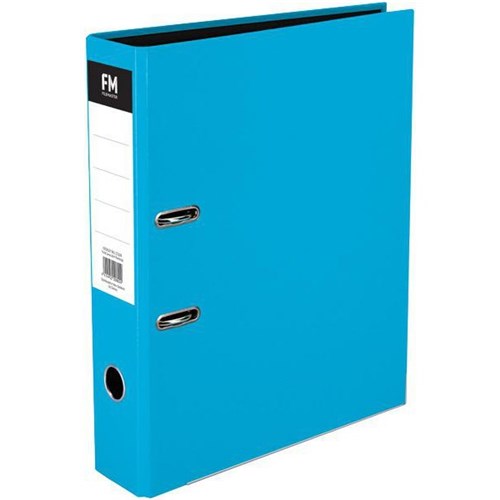 FM Vivid Lever Arch File Foolscap Ice Blue