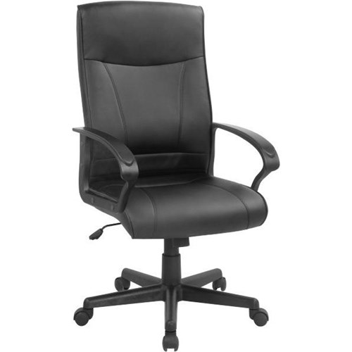 Hemsworth Executive Chair High Back Black Bonded Leather