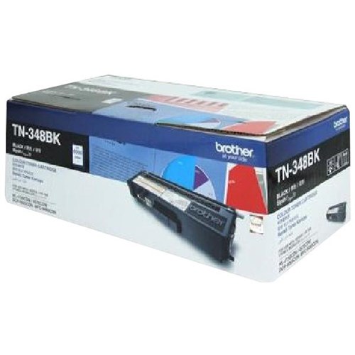 Brother TN-348BK Black Laser Toner Cartridge High Yield