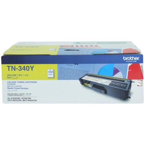 Brother TN-340Y Yellow Laser Toner Cartridge