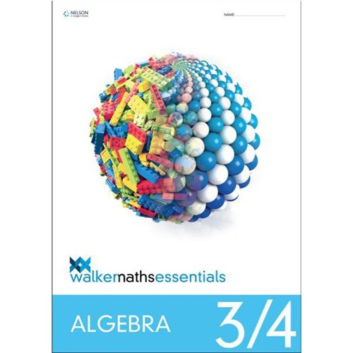 Walker Maths Essentials Algebra 3/4 9780170447492