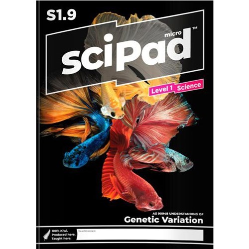 sciPAD 1.9 Science Genetic Variation Workbook  Level 1 Year 11 9780473202286