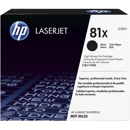 HP 81X Black Laser Toner Cartridge CF281X