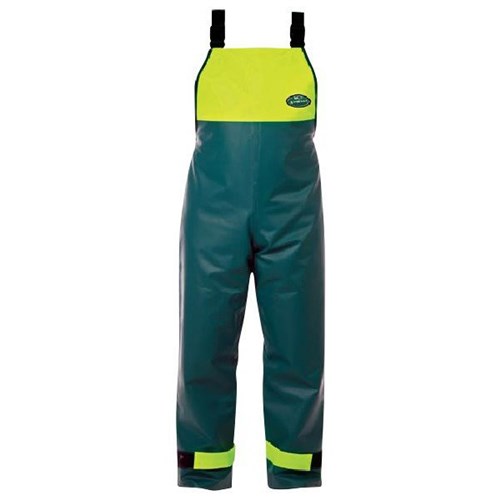 Aquaseal Fishermans Bib Overtrousers Fluro Yellow/Aqua