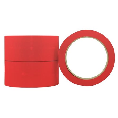 Vinyl Tape S350R Red 36mm x 66m, Carton of 24 Rolls