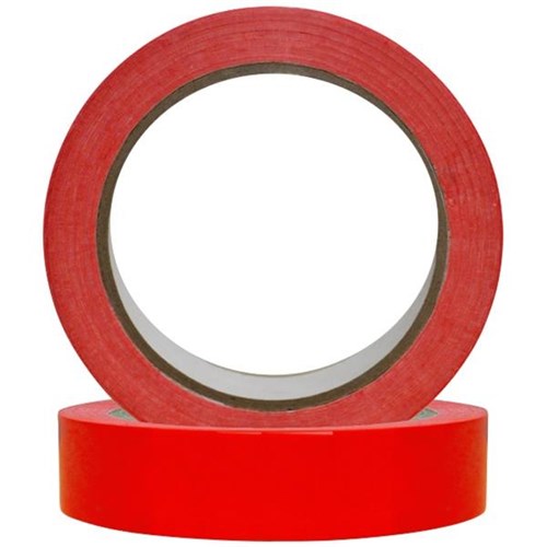 Vinyl Tape S350R Red 24mm x 66m, Carton of 36